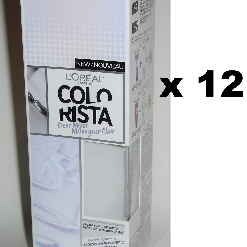 L'Oreal Colorista Clear Mixer Lot Of 12 New Boxes BLOWOUT PRICE